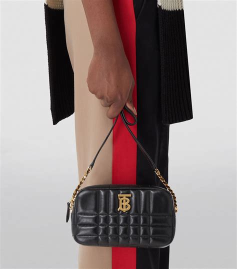 burberry black leather drawstring bag|burberry camera handbags.